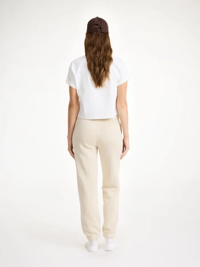 Trousers Women By Malene Birger Hali Organic Cotton Sweatpants Oyster Gray Trousers Women By Malene Birger Hali Organic Cotton Sweatpants Oyster Gray