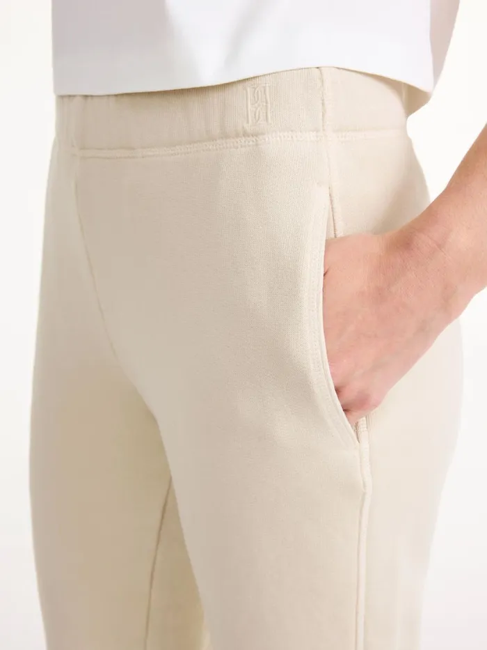 Trousers Women By Malene Birger Hali Organic Cotton Sweatpants Oyster Gray Trousers Women By Malene Birger Hali Organic Cotton Sweatpants Oyster Gray