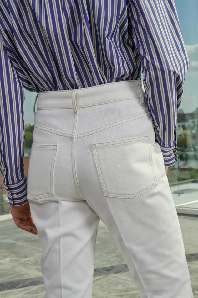 Trousers Women Soeur FRANCISCO JEANS Chalk