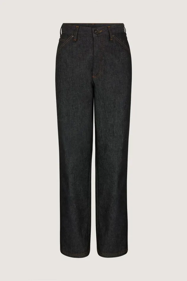 Trousers Women Soeur NAPOLEON JEANS Black Raw Denim
