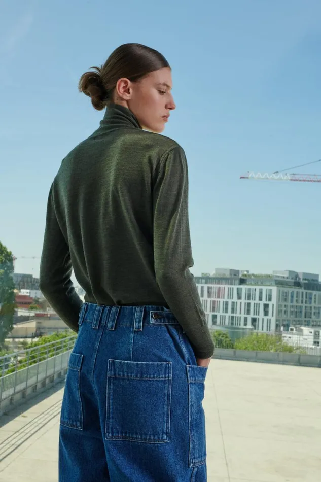 Trousers Women Soeur THABOR JEANS Washed Blue Denim