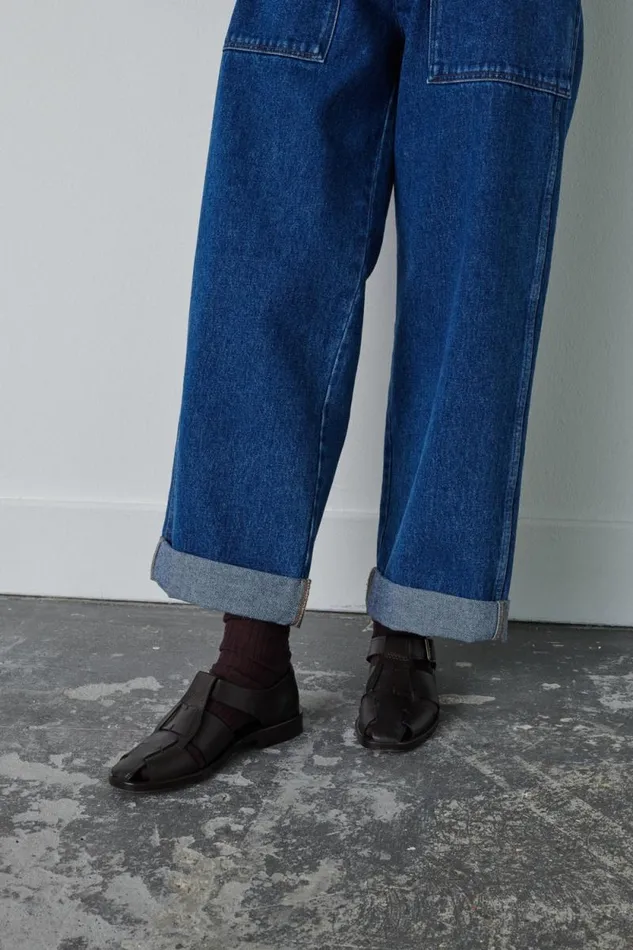 Trousers Women Soeur THABOR JEANS Washed Blue Denim