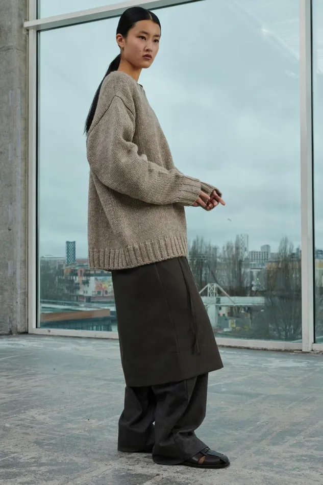 Trousers Women Soeur WALLY TROUSERS Mottled Brown
