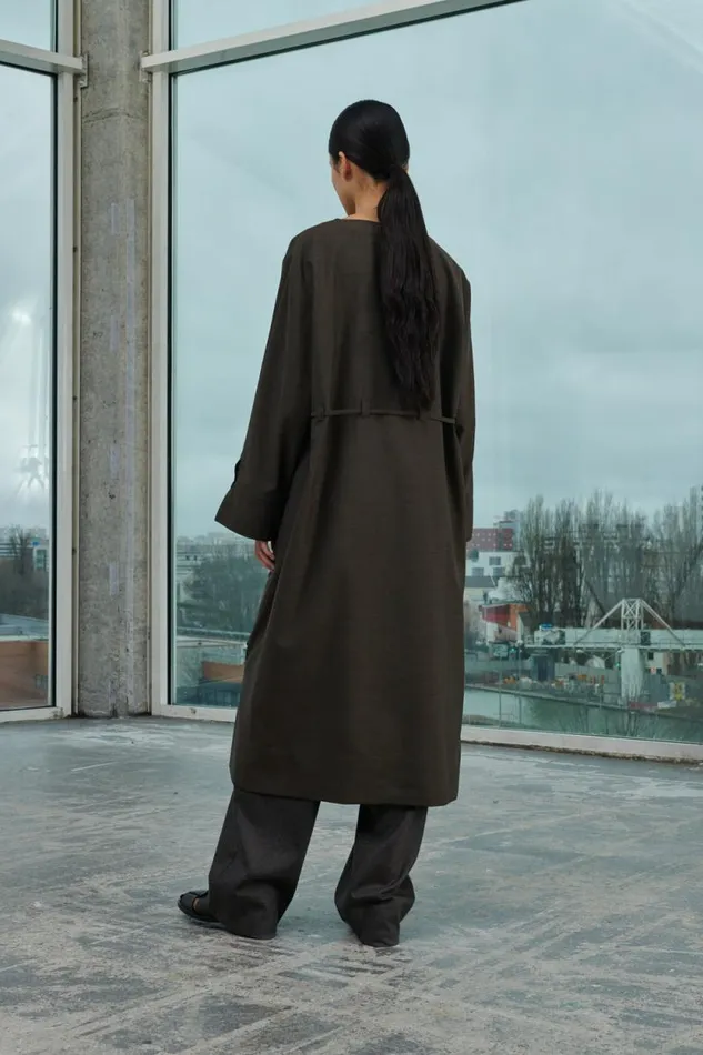 Trousers Women Soeur WALLY TROUSERS Mottled Brown