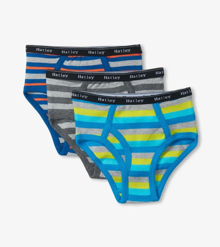 Underwear Boys Hatley Boys Stripes 3 Pack Classic Briefs