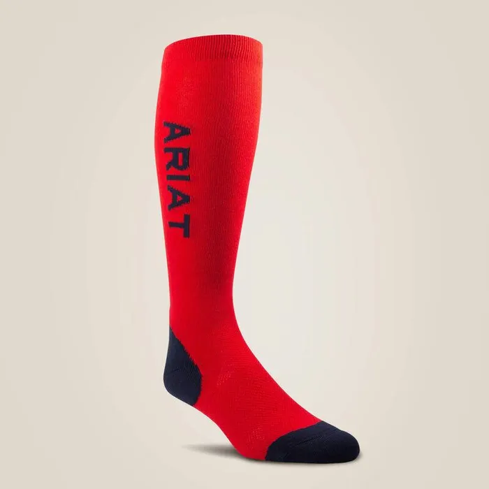 Unisex Socks Ariat AriatTEK Performance Socks Red