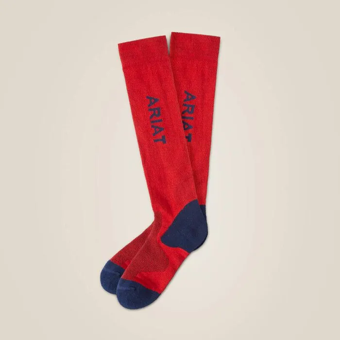Unisex Socks Ariat AriatTEK Performance Socks Red