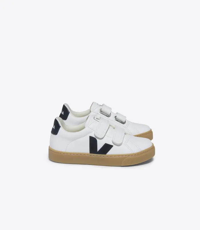 VEJA Esplar Kids ESPLAR LEATHER WHITE BLACK NATURAL