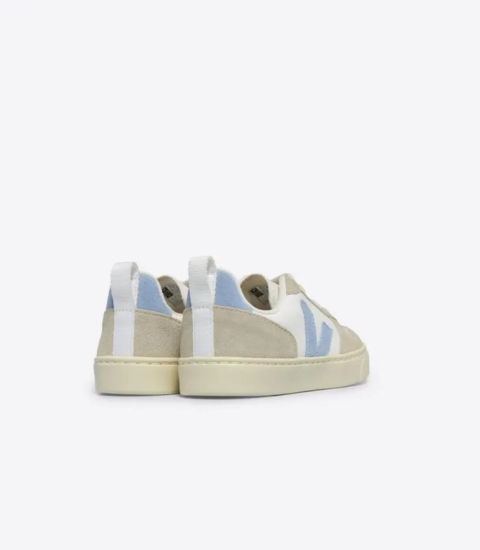 VEJA V10 Kids V10 LACES WHITE STEEL ALMOND