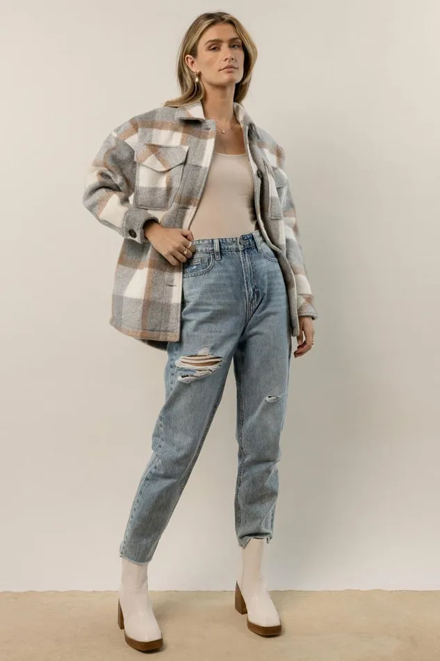 Vick Distressed Mom Jeans 8211 FINAL SALE Medium Wash Women Bohme Denim