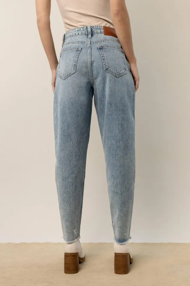 Vick Distressed Mom Jeans 8211 FINAL SALE Medium Wash Women Bohme Denim