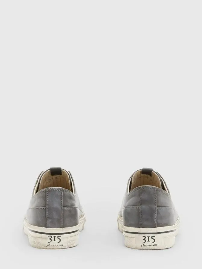 VULC LACELESS LOW TOP Dk Steel Htr ShoesLeather John Varvatos Leather Sneakers