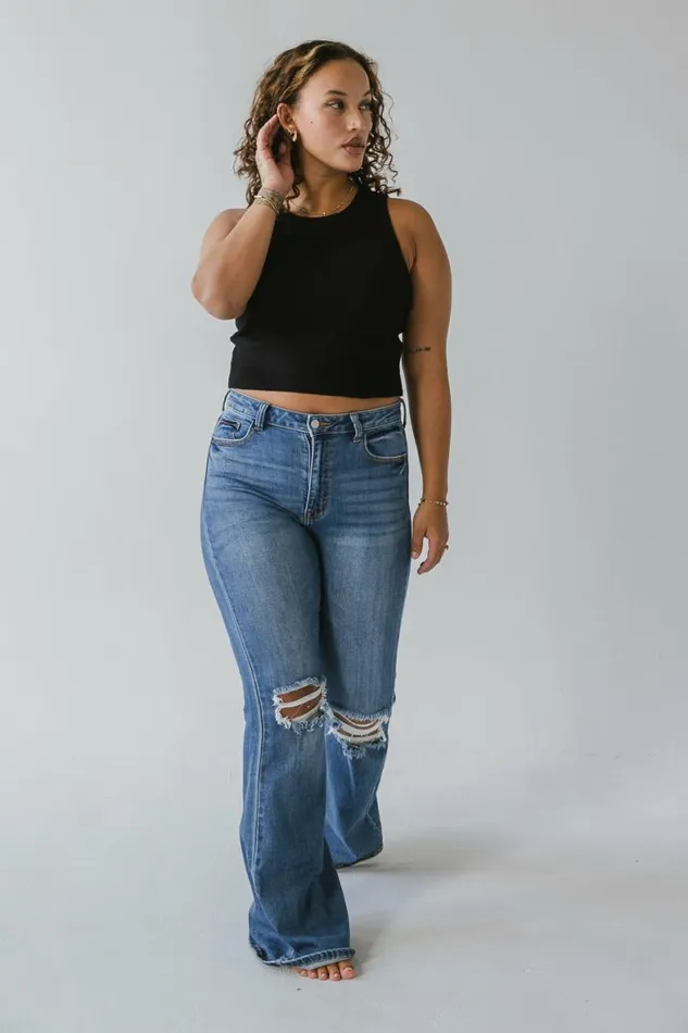Winnie Flare Jeans Medium Wash Women Bohme Denim