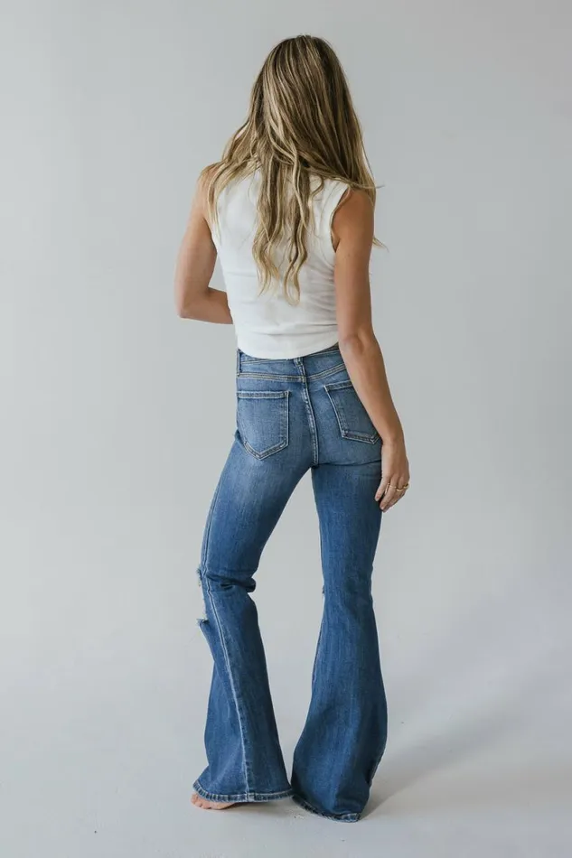 Winnie Flare Jeans Medium Wash Women Bohme Denim