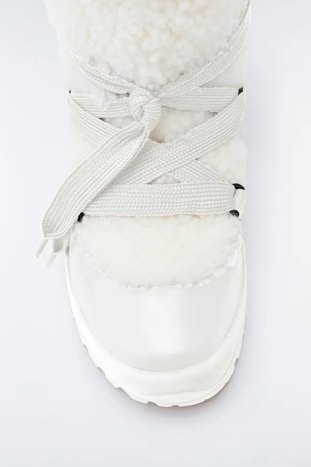 Winter Boots Women Mackage CONQUER Shearling Ankle Boot For Women Cream Winter Boots Women Mackage CONQUER Shearling Ankle Boot For Women Cream