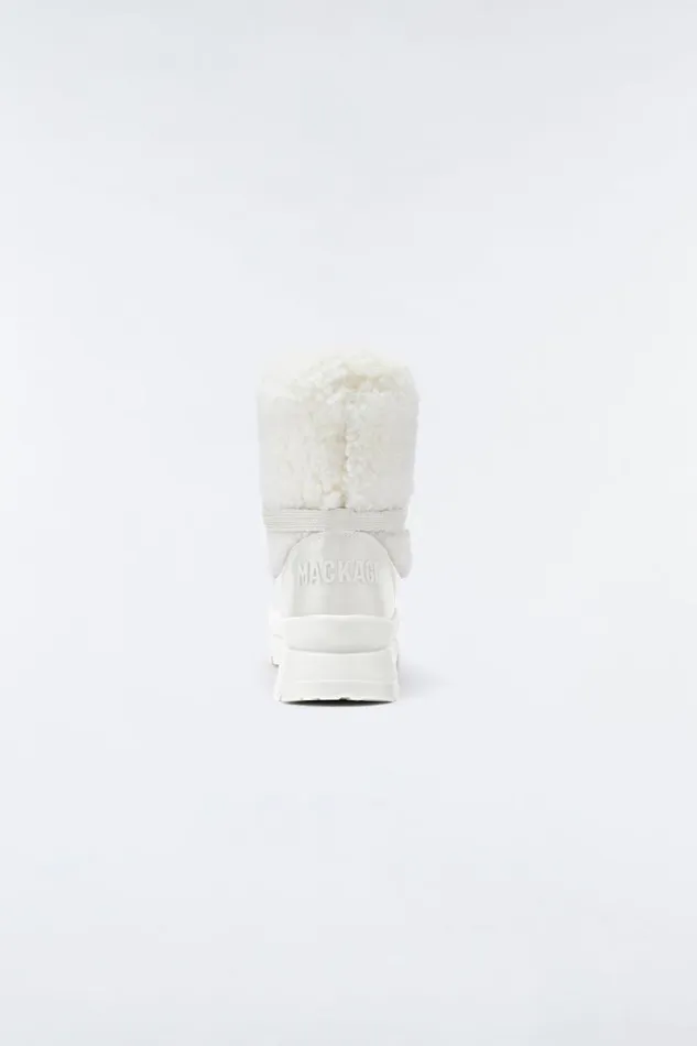 Winter Boots Women Mackage CONQUER Shearling Ankle Boot For Women Cream Winter Boots Women Mackage CONQUER Shearling Ankle Boot For Women Cream