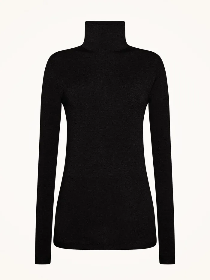 Wolford Longsleeved Tops The Merino Top Long Sleeves Black 8211 Women