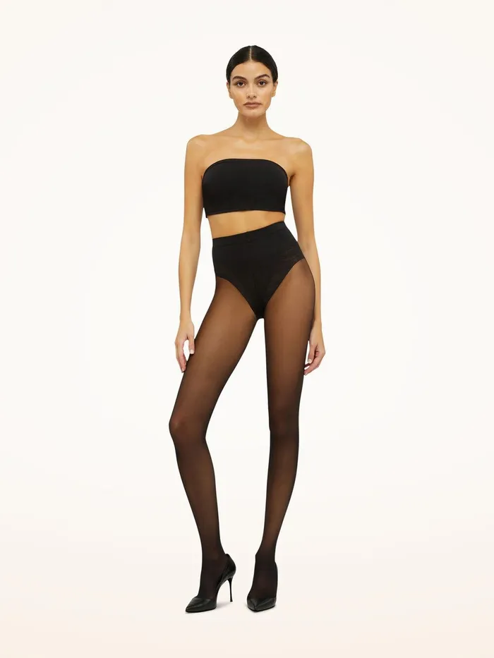 Wolford Tights and Socks Tummy 20 Control Top Tights Black 8211 Women