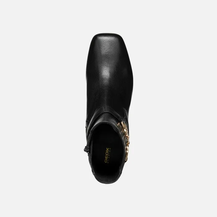 Woman Geox Ankle Boots CORONILLA WOMAN Black Medium Heel Ankle Boots Black