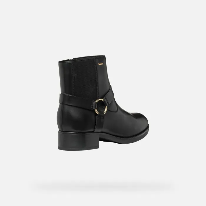 Woman Geox Ankle Boots FELICITY ABX WOMAN Black Waterproof Ankle Boots Black