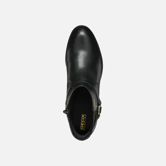 Woman Geox Ankle Boots FELICITY ABX WOMAN Black Waterproof Ankle Boots Black