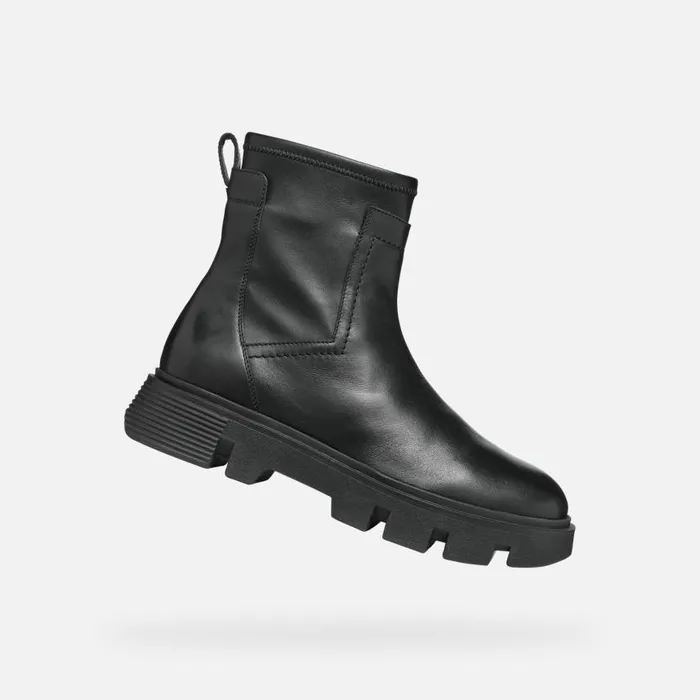 Woman Geox Ankle Boots VILDE C Chelsea Boots Black Woman Geox Black