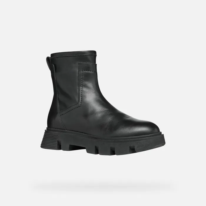 Woman Geox Ankle Boots VILDE C Chelsea Boots Black Woman Geox Black