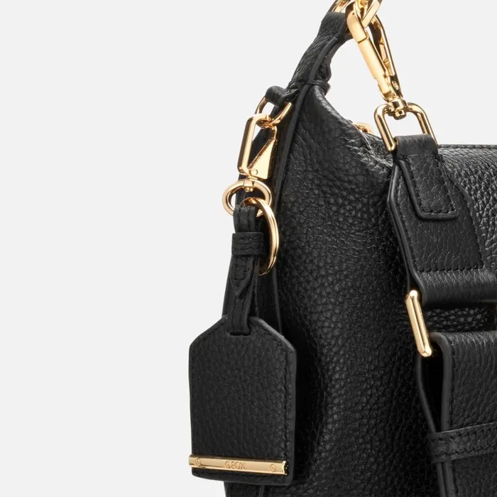 Woman Geox Bags AURELYI A Handbag Black Woman CASHMERE Black