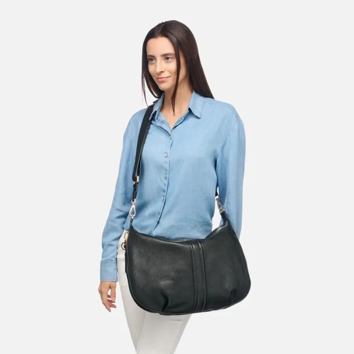 Woman Geox Bags AURELYI A Handbag Black Woman CASHMERE Black