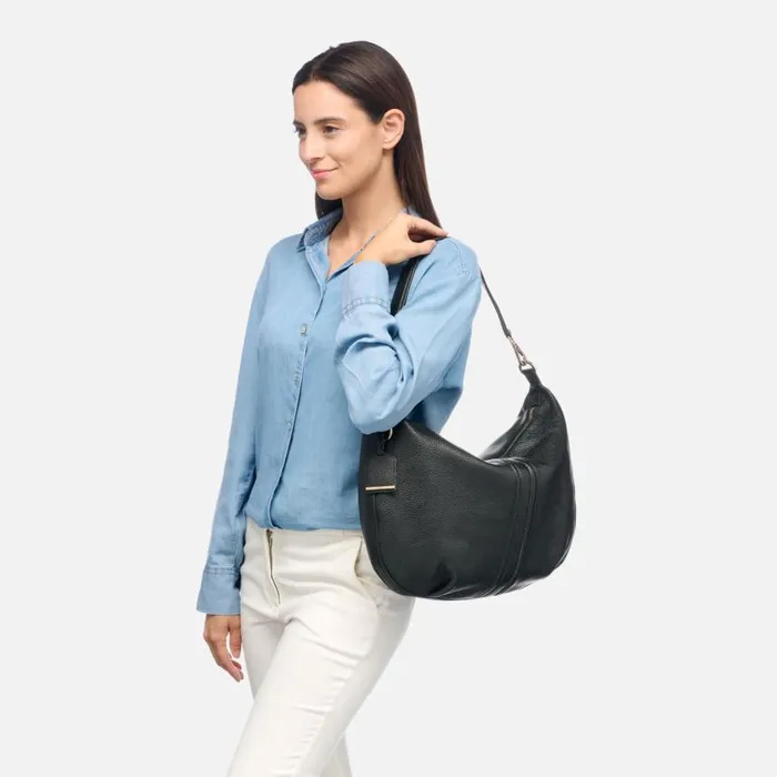 Woman Geox Bags AURELYI A Handbag Black Woman CASHMERE Black