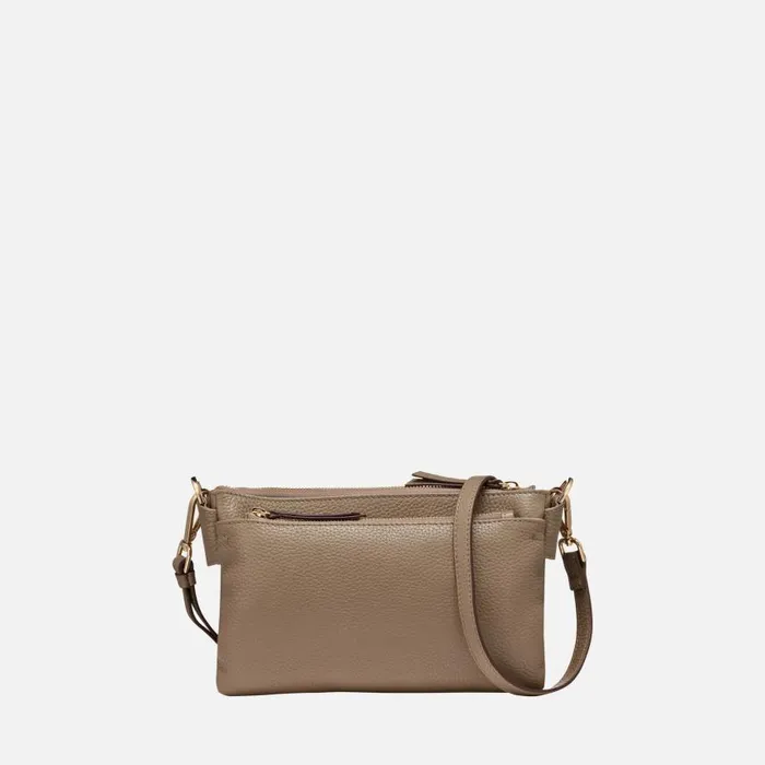 Woman Geox Bags CLAREE WOMAN Taupe Crossbody Bag Taupe