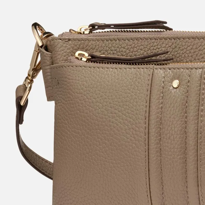 Woman Geox Bags CLAREE WOMAN Taupe Crossbody Bag Taupe