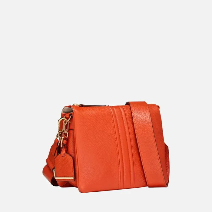 Woman Geox Bags CLARISSY WOMAN Orange Crossbody Bag Orange