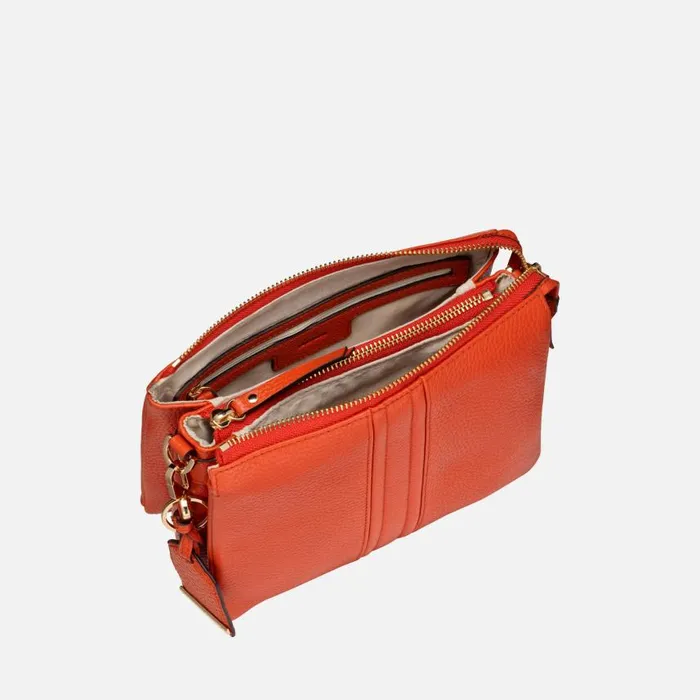 Woman Geox Bags CLARISSY WOMAN Orange Crossbody Bag Orange