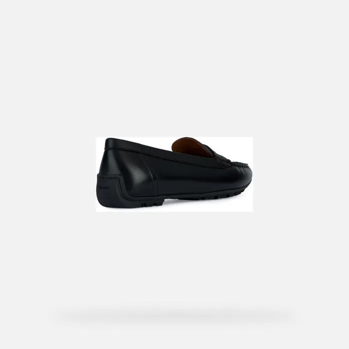 Woman Geox Loafers KOSMOPOLIS GRIP Women039s Black Leather Loafers Geox Black