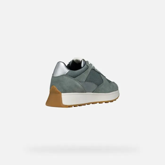 Woman Geox Sneakers AMABEL WOMAN Sage Low Top Sneakers Sage