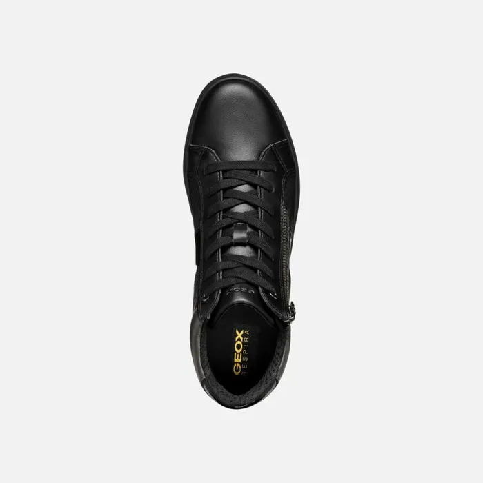 Woman Geox Sneakers BLOMIEE WOMAN Black High Top Sneakers Black