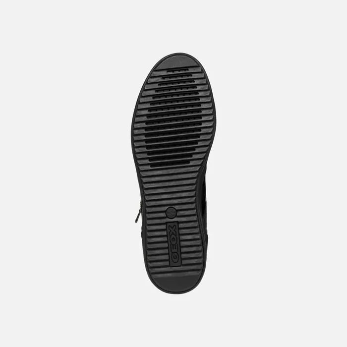 Woman Geox Sneakers BLOMIEE WOMAN Black High Top Sneakers Black