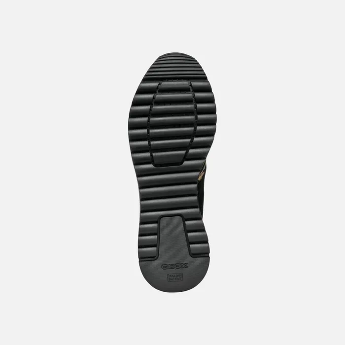 Woman Geox Sneakers DESYA WOMAN BlackAntelope Low Top Sneakers Blackantelope