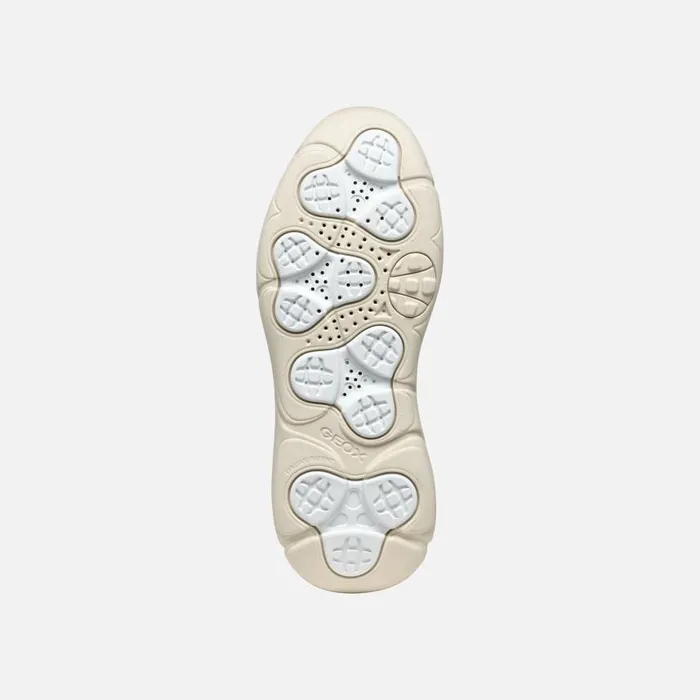 Woman Geox Sneakers NEBULA 20 X WOMAN Dark GreyLight Taupe Low Top Sneakers Dark Greylight Taupe