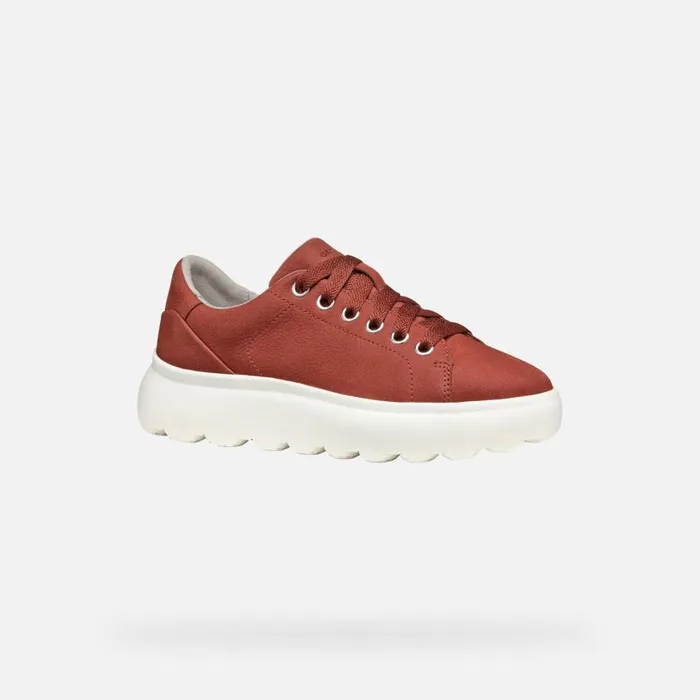 Woman Geox Sneakers SPHERICA EC41 WOMAN Old Rose Low Top Sneakers Old Rose