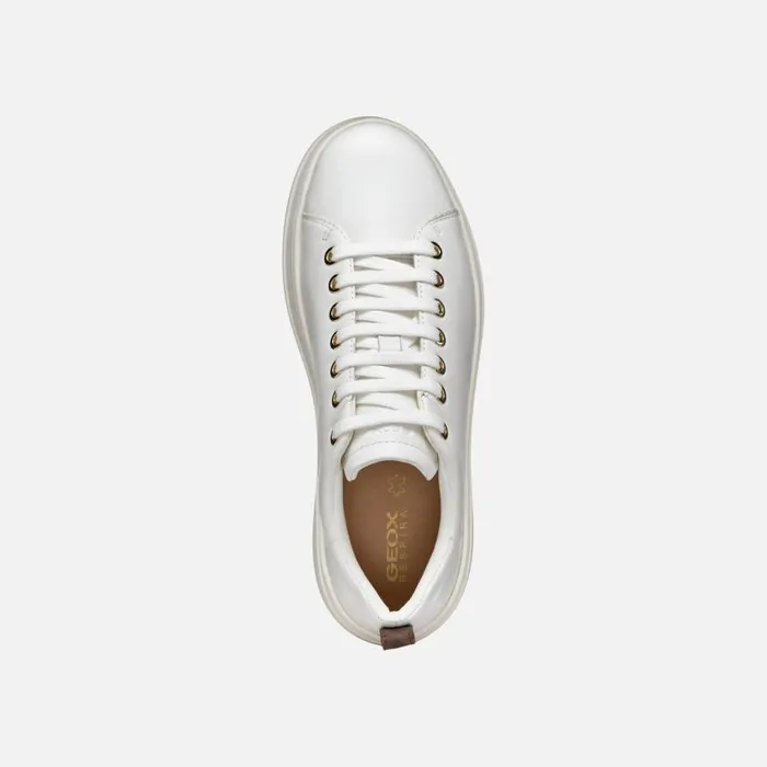 Woman Geox Sneakers SPHERICA ECUB2 WOMAN White Platform Trainers White