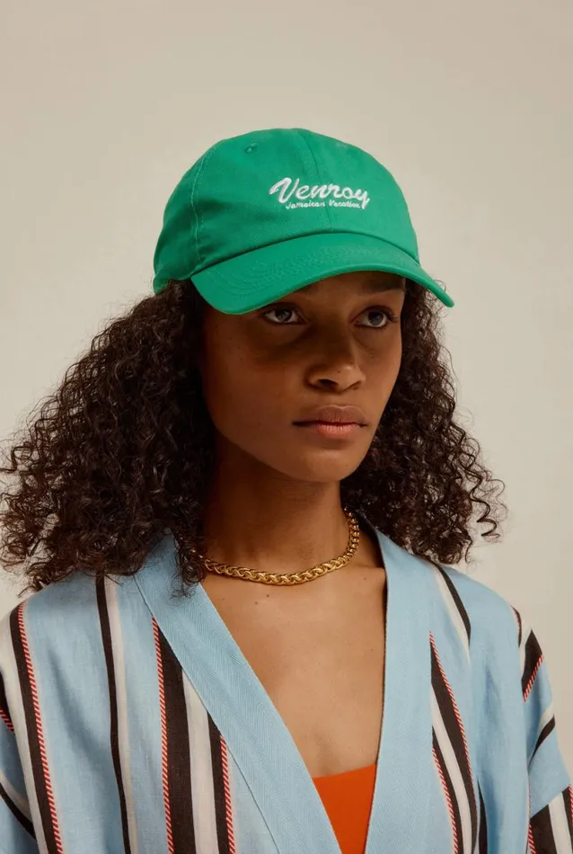 WomanMan Venroy Destination Merch Jamaican Vacation Cotton Logo Cap