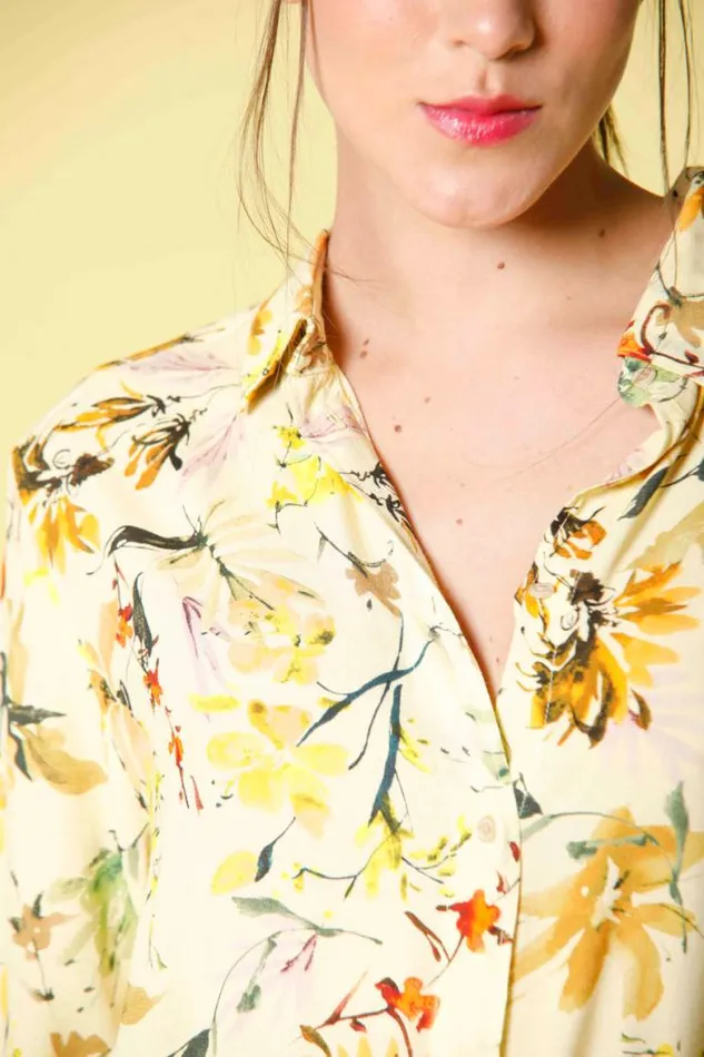 Woman Nicole Dress Long Dress In Popeline With Wildflowers Pattern Regular Mason039s Dresses