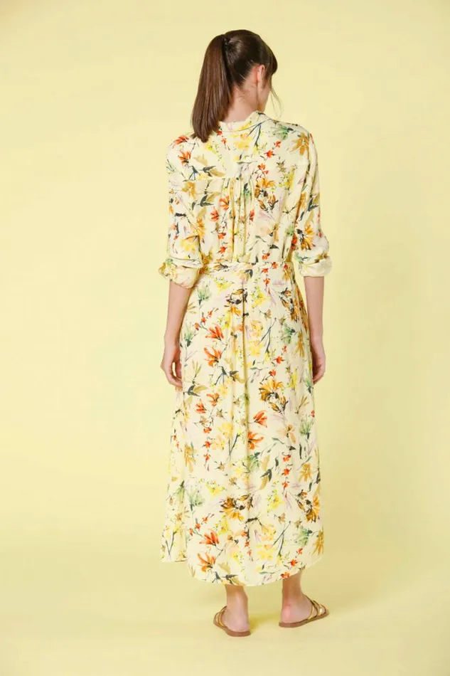 Woman Nicole Dress Long Dress In Popeline With Wildflowers Pattern Regular Mason039s Dresses