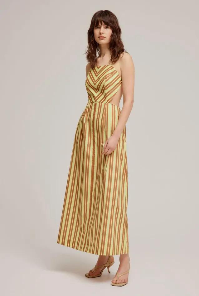 Woman Venroy Dresses Backless Apron Maxi Dress