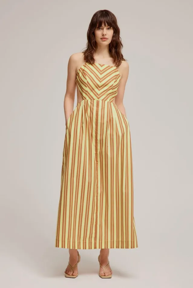 Woman Venroy Dresses Backless Apron Maxi Dress