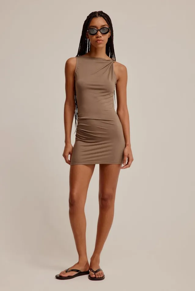 Woman Venroy Dresses Draped Mini Dress