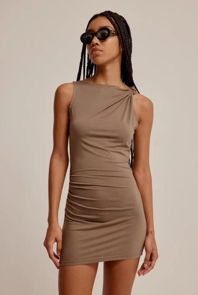 Woman Venroy Dresses Draped Mini Dress