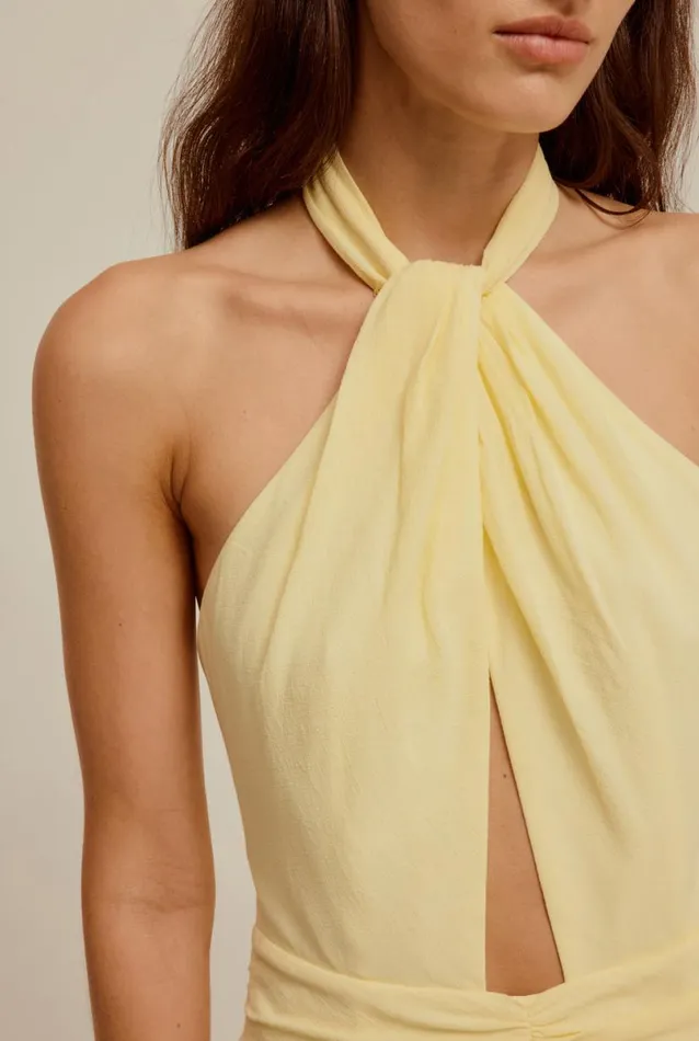 Woman Venroy Dresses Halter Neck Cut Out Dress